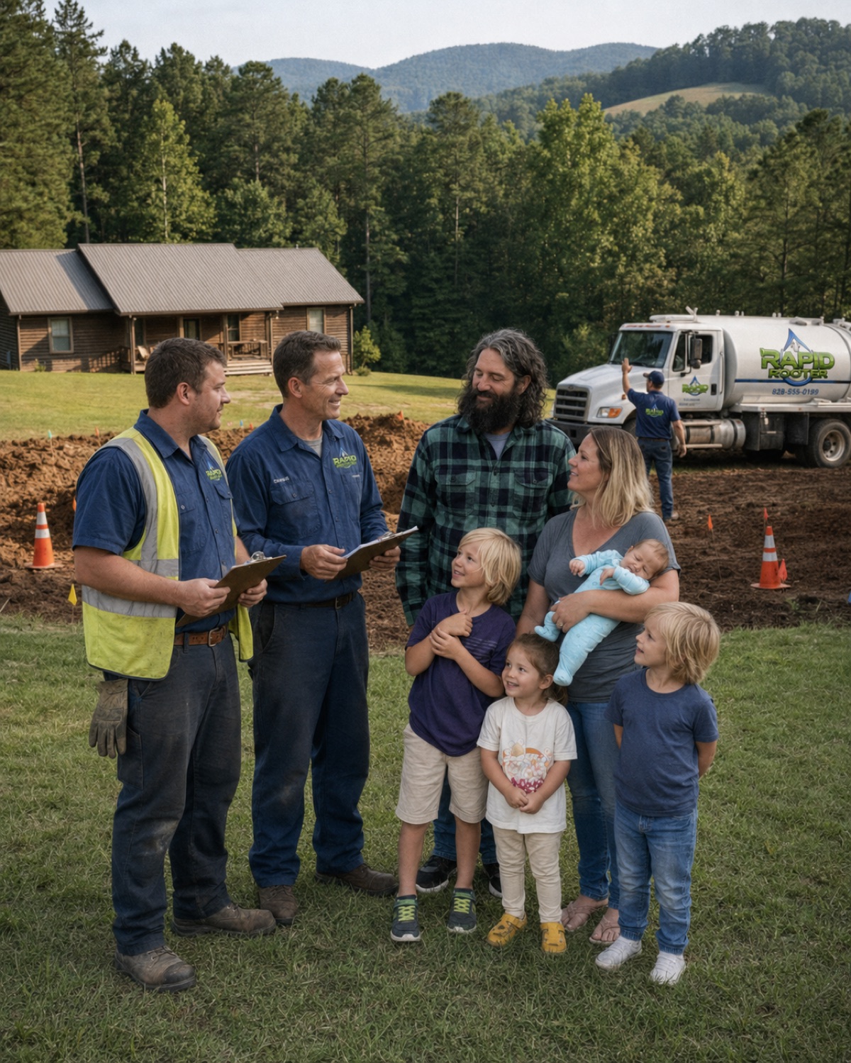 Mike and the Rapid Rooter team